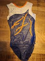 Turnpakje maat 158 met broekje, Sport en Fitness, Turnen, Gebruikt, Blauw, Ophalen of Verzenden, Turnpak(je)