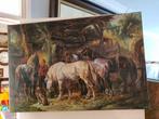 Schilderij 90x50 op doek geschilderd, Antiek en Kunst, Kunst | Schilderijen | Klassiek, Ophalen