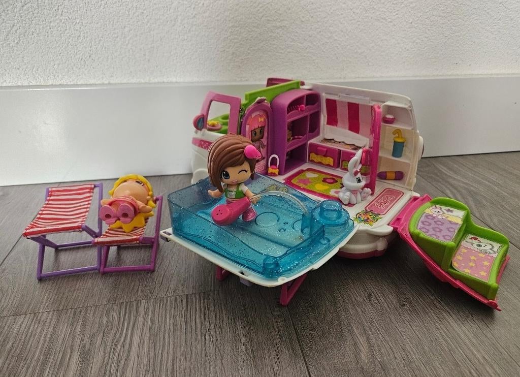 Pinypon camper, Ophalen, Toebehoren