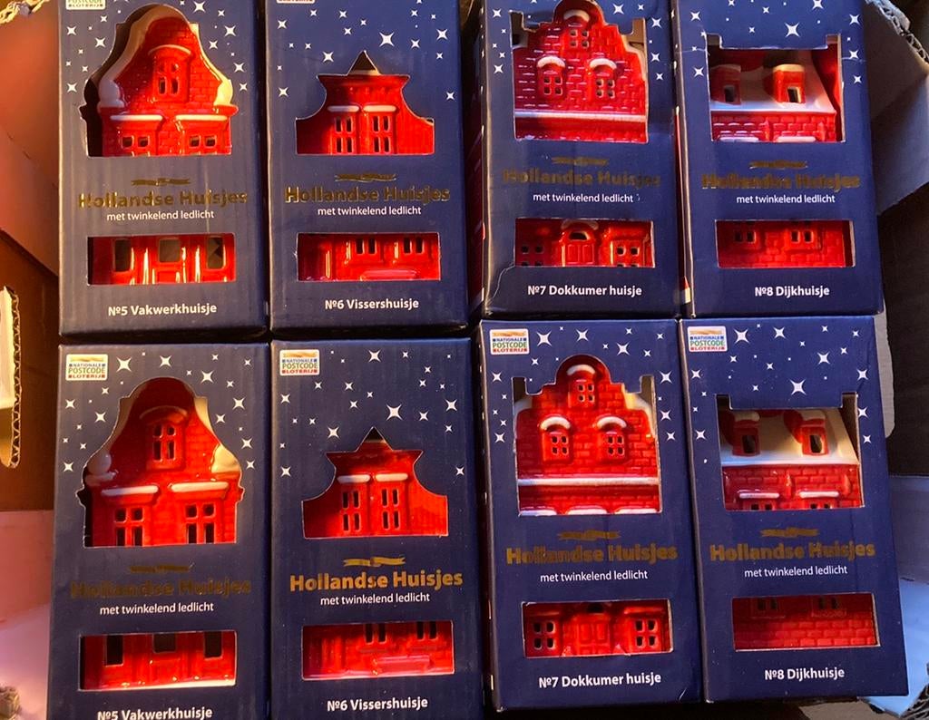 Hollandse Huisjes Postcodeloterij los 1tm8 vanaf, Diversen, Kerst, Ophalen of Verzenden, Zo goed als nieuw