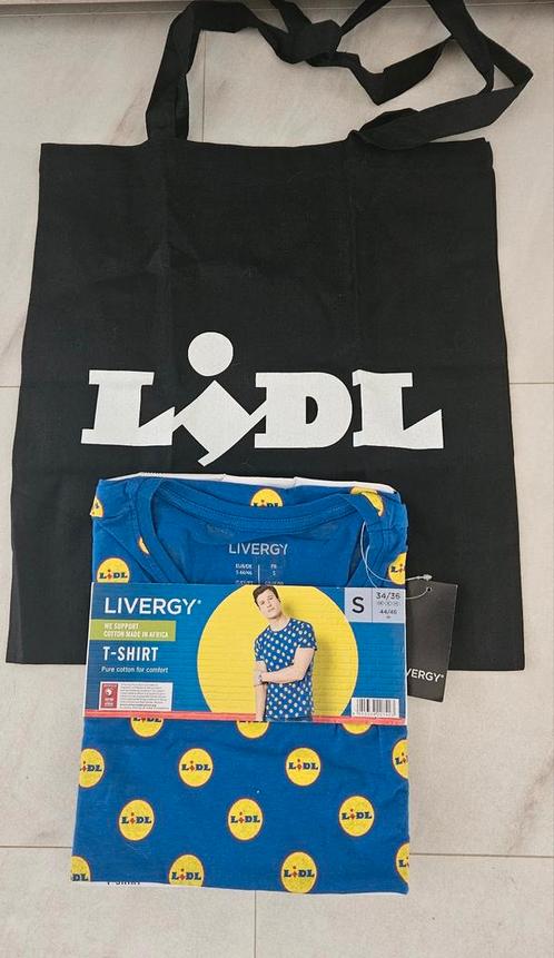 lidl tas & tshirt maat S (34/36) & lidl tas beide NIEUW, Verzamelen, Supermarktacties, Lidl, Ophalen of Verzenden