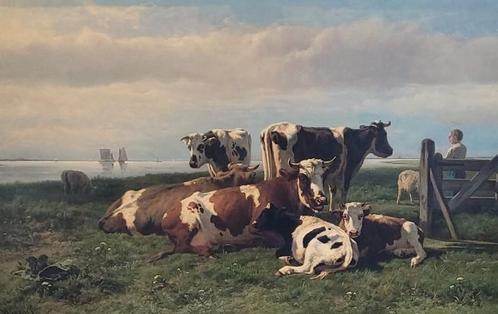 Hendrick Savrij 1822-1907. Zn mooiste  zn grootste, Antiek en Kunst, Kunst | Schilderijen | Klassiek, Ophalen of Verzenden