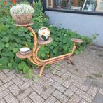 Vintage Bamboe Plantentafel - Slang Design, Ophalen