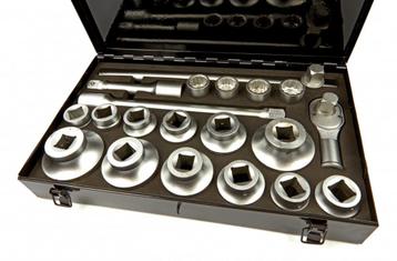 21-delige 1” doppendoos doppen tot 80mm | GRATIS VERZENDING beschikbaar voor biedingen