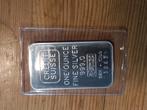 Credit Suisse one ounce fine silver .999, Ophalen of Verzenden, Zilver