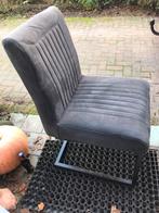 4 stoelen blauw/grijs, Ophalen, Gebruikt, Blauw, Vier