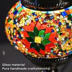 Decoratieve lamp, Kleurrijke tiffany lamp door gehandicapte kunstenaar gemaakt., Led-lamp, Minder dan 30 watt, Verzenden