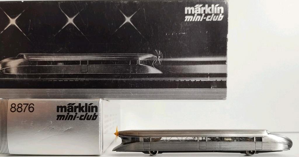 ≥ MÄRKLIN Z 8876 verzilverde Rail Zeppelin van de miniclub
