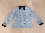 Zwart/grijs wollen jasje 40 (ruim)., Kleding | Dames, Jasjes, Kostuums en Pakken, Maat 38/40 (M), Zwart, Ophalen of Verzenden