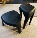 Salontafeltjes 2x, Huis en Inrichting, Tafels | Salontafels, Ophalen, Gebruikt, 100 tot 150 cm, Overige vormen