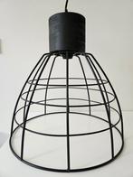 Industriële hanglamp, zwart, mat staal, doorsnede 42 cm, Ophalen of Verzenden, Zo goed als nieuw, Metaal, Minder dan 50 cm