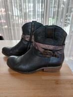 Donkerblauwe leren cowboy laarsjes maat 41, Ophalen, Gedragen, Blauw, Lage of Enkellaarzen
