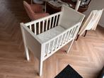 Witte houten wieg met matras 80x40, Kinderen en Baby's, Babywiegjes en Ledikanten, Ophalen, Zo goed als nieuw, Wieg