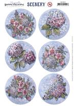 Yvonne Creations Scenery Aquarella Hydrangea 3D push out A4, ., Nieuw, Ophalen of Verzenden, .