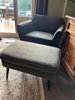 WOOOD Rocco stoel fauteuil + hocker, Huis en Inrichting, Banken | Sofa's en Chaises Longues, Ophalen, Eenpersoons, 75 tot 100 cm