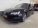 Audi A4 2.0 Tfsi Mhev S-Line Black Edition NAP Panodak B&O L, Auto's, Audi, Gebruikt, Euro 6, Zwart, Hybride Elektrisch/Benzine
