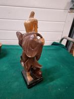 houten beeld houtsnijwerk monnik, Ophalen of Verzenden