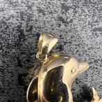 14 karaat gouden dolfijn kettinghanger, Ophalen of Verzenden, Nieuw, Goud