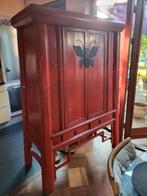 Houten kast antiek rood, Ophalen, Zo goed als nieuw