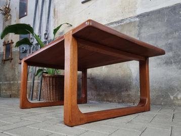 Deens Design Teak Houten Salontafel | Rechthoek Koffie Tafel beschikbaar voor biedingen
