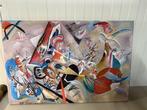 wassily kandinsky in grijs moderne abstracte canvas wanddeco, Antiek en Kunst, Ophalen of Verzenden