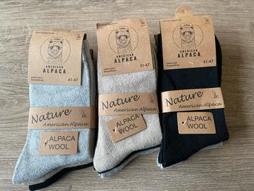 American Alpaca Sokken - Nieuw!  Bundel van 3 beschikbaar voor biedingen