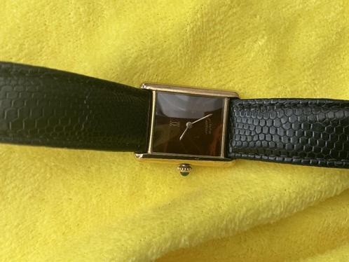 Cartier tank turtoiseshell dial, Sieraden, Tassen en Uiterlijk, Horloges | Dames, Gebruikt, Polshorloge, Overige merken, Goud