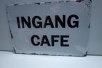 INGANG CAFE BORD voor HORECA of MANCAVE afm bord 30x20, Nieuw, Verzenden