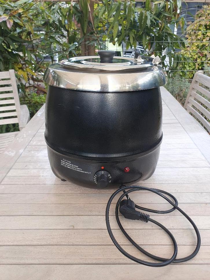 Nette elektrische soepketel - circa 10L, Huis en Inrichting, Keuken | Potten en Pannen, Zo goed als nieuw, Overige typen, Rvs