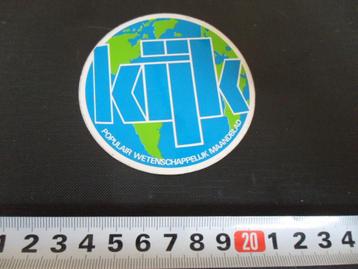 sticker KIJK populair wetenschappelijk maandblad  beschikbaar voor biedingen