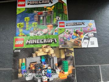 Lego minecraft  drie  set 21119 21158 en 21164 beschikbaar voor biedingen
