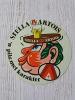 sticker STELLA ARTOIS 'n pils met karakter, Verzamelen, Stickers, Verzenden, Zo goed als nieuw, Merk