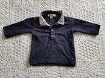 Burberry Baby polo shirtje donkerblauw 62, Verzenden, Zo goed als nieuw
