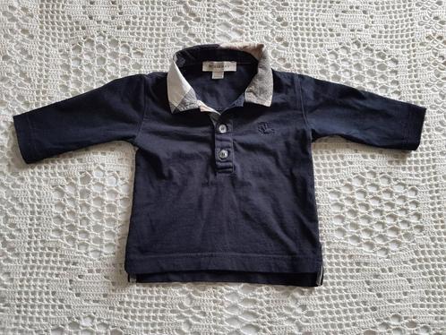 Burberry Baby polo shirtje donkerblauw 62, Kinderen en Baby's, Babykleding | Maat 62, Zo goed als nieuw, Verzenden