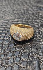 Prachtige 14k gouden ring met zirkonia steen, Sieraden, Tassen en Uiterlijk, Ringen, Nieuw, Ophalen of Verzenden, 17 tot 18, Dame