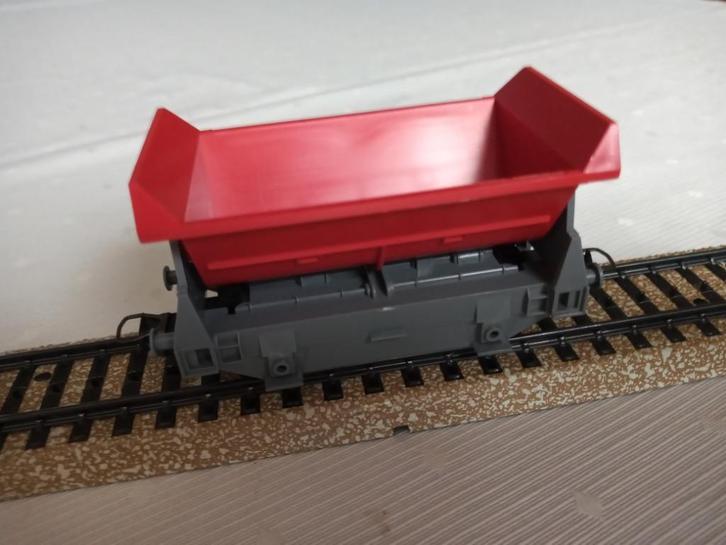 Fleischmann 5500 kiepwagon rood/grijs zgan, Hobby en Vrije tijd, Modeltreinen | H0, Zo goed als nieuw, Wagon, Gelijkstroom, Fleischmann