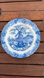 Vintage Delfts Blauw Bord - Hollandse Molen, Antiek en Kunst, Ophalen of Verzenden