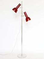 Vintage staande lamp Deens design chroom refurbished, Huis en Inrichting, Lampen | Vloerlampen, Ophalen, Vintage retro midcentury deens design