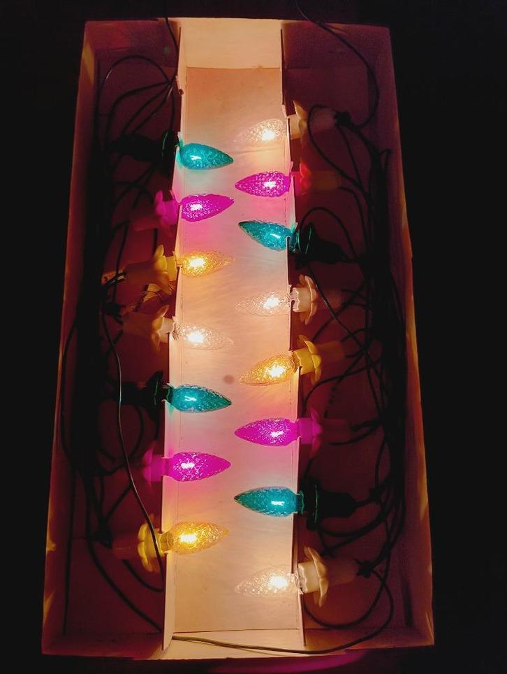 Vintage dennenappel Splendor kerstboom verlichting, Diversen, Kerst, Ophalen of Verzenden