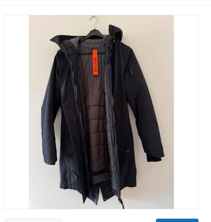 G Lab mooie zwarte coat jas mantel 38 CHCS nieuwstaat, Kleding | Dames, Jassen | Winter, Zo goed als nieuw, Maat 38/40 (M), Zwart