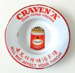 Oude Emaille Reclame Asbak Craven A Sigaretten, Verzamelen, Merken en Reclamevoorwerpen, Verzenden, Gebruikt