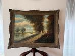 Olieverfschilderij landschap  Jos Stam, Antiek en Kunst, Ophalen of Verzenden