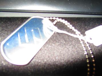 SUZUKI ,,dog tag" :hanger aan ketting RVS beschikbaar voor biedingen