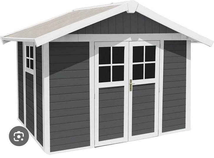 Tuinhuis Grosfillex Abri Deco H11 – Donkergrijs – 315 x 355, Tuin en Terras, Partytenten, Minder dan 5 meter, Ophalen of Verzenden