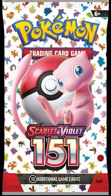 Pokémon 151 booster pack beschikbaar voor biedingen