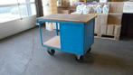 Werkbank verrijdbaar 1150 x 700 x 900 met houten blad, Ophalen, Gebruikt