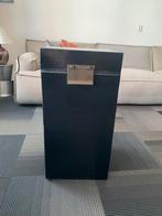 Kisten (2x zwart, hout, bekleed) H75 B35 D35, Minder dan 50 cm, Ophalen of Verzenden, Zo goed als nieuw