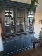 Grote buffetkast met glazen deuren, Gebruikt, Met deur(en), 200 cm of meer, Ophalen of Verzenden