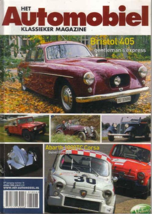 Automobiel 10 2006 : Fiat Abarth 1000TC - BMW 309 - Bristol, Boeken, Auto's | Folders en Tijdschriften, Gelezen, Algemeen, Ophalen of Verzenden
