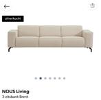 Nuos living 3 zitsbank Brent (nieuw gekocht, niet gebruikt), 250 tot 300 cm, Driepersoons, 75 tot 100 cm, Ophalen of Verzenden